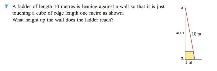 Pythagorean word problems with answers