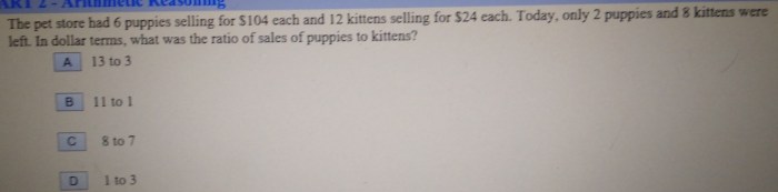 The pet store had 6 puppies selling for 104