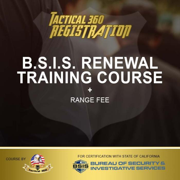 Bsis ca refresher training 2023