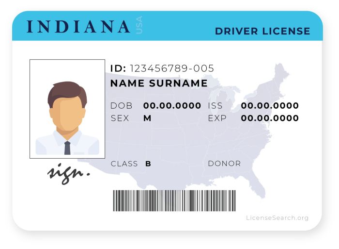 Examen para licencia de conducir en indiana