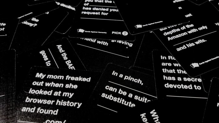 Cards against humanity card generator