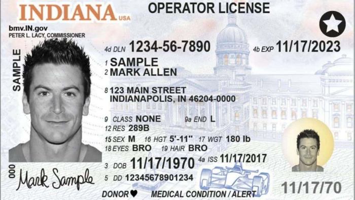 Examen para licencia de conducir en indiana