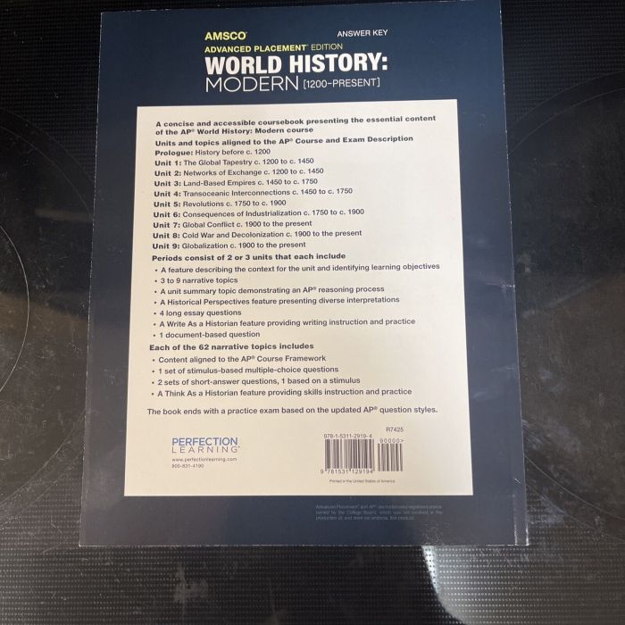 Amsco world history modern answer key