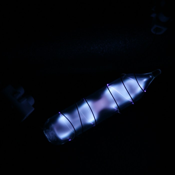 Xenon elements gas glowing chemical