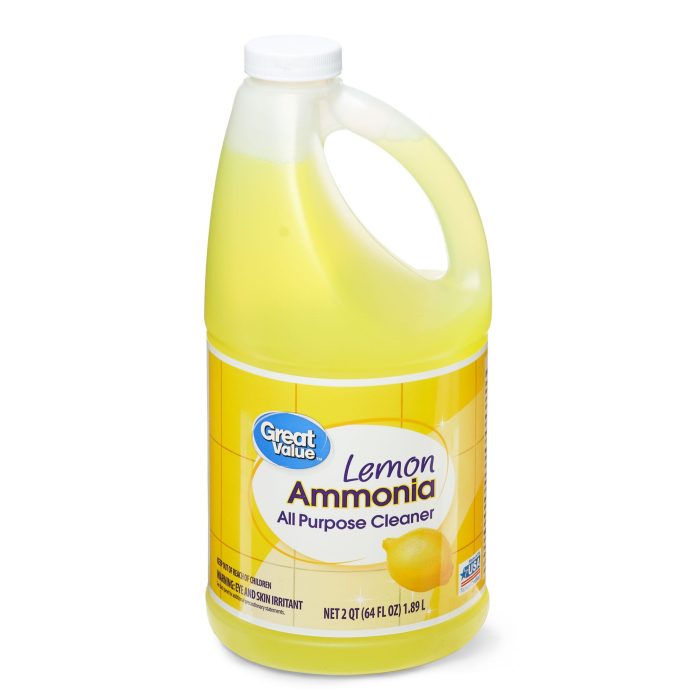 One gallon of cleaning solution requires 6 oz of ammonia