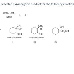 Identify the expected major products for the following reaction sequence