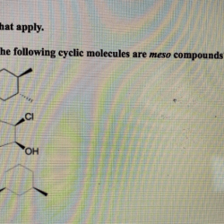 Compounds meso molecules cyclic following which 25p solution problem chapter