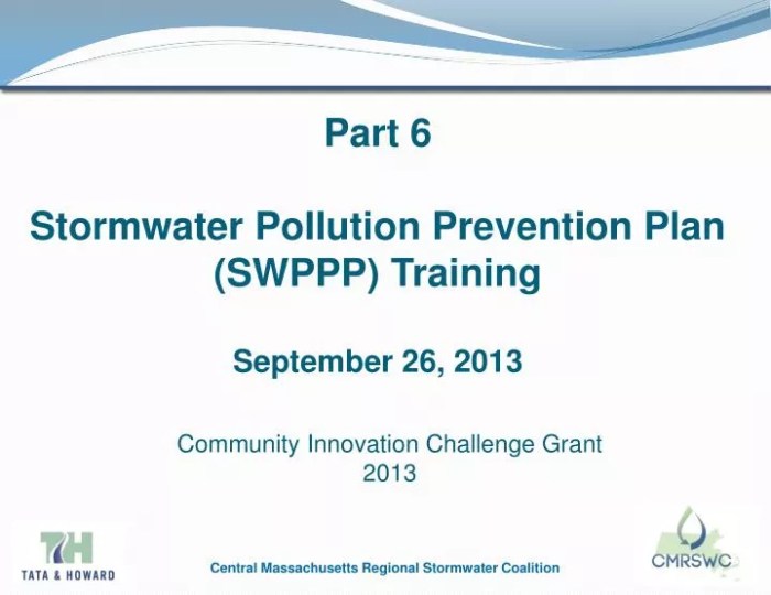 Stormwater pollution prevention plan training